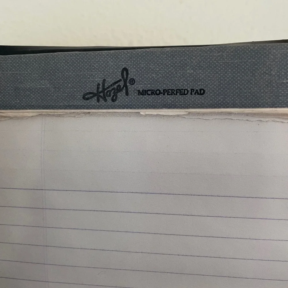 VTG Hazel USA Chetco Federal Credit Union Faux Leather Folder NotePad Holder 6x8